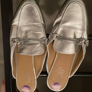 Silver Slip-On Shoes